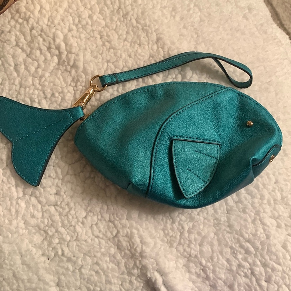 Fish shaped clutch bag